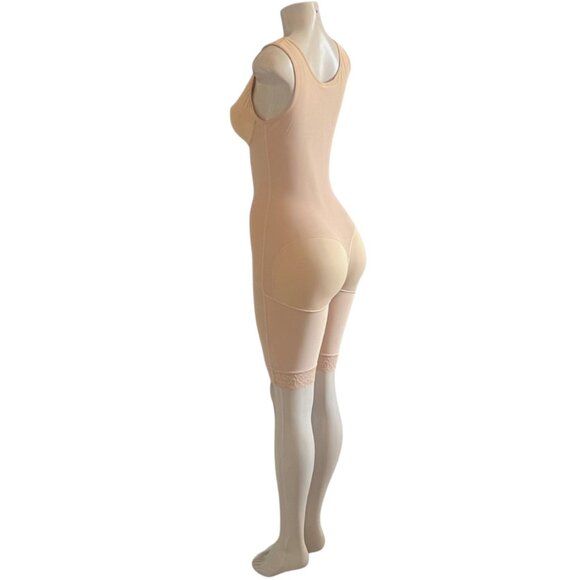 Advanced Support Sculpted Nude Bodysuit - Targeted Compression • Built-In Bra - Picture 7 of 9